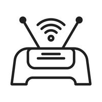 wiFi router översikt ikoner, modem ikoner, trådlös router anslutning, bredband linje, internet förbindelse, tillgång punkt vektor ikoner