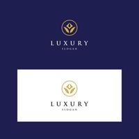 Logo Design Luxus, Mode, Blume vektor