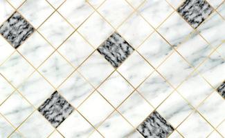 Steinfliesen, Textur weiß mit schwarzem Marmorhintergrund, goldene Linien - Vektor