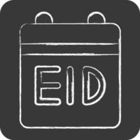 Symbol Kalender. verbunden zu eid al fitr Symbol. islamisch. Ramadan. einfach Illustration vektor