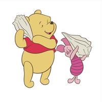 Winnie das pooh mit freunde vektor