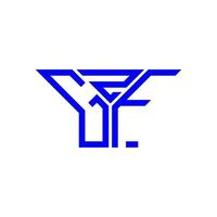 gzf brev logotyp kreativ design med vektor grafisk, gzf enkel och modern logotyp.