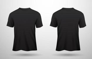 3d T-Shirt schwarz Attrappe, Lehrmodell, Simulation vektor