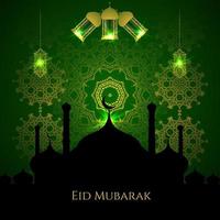 abstrakter heiliger eleganter dekorativer Hintergrund für eid mubarak Vektor