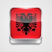 Flagge von Albanien vektor