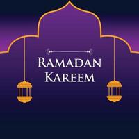 Ramadan Kareem Gruß Hintergrund vektor