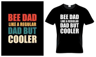 bi pappa älskare fars dag årgång t-shirt design vektor