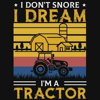 Bauernhof Landwirtschaft Jahrgänge T-Shirt Design vektor