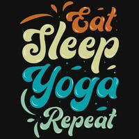 Yoga Typografie T-Shirt Design vektor