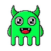 Pixel Kunst süß Vektor Monster Design Maskottchen kawaii