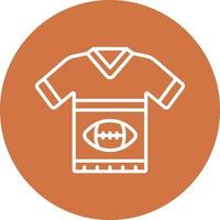 Rugby Uniform Symbol Stil vektor
