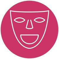 teater masker ikon stil vektor