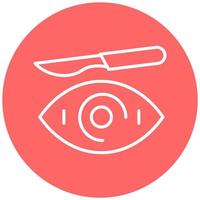 Auge Chirurgie Symbol Stil vektor