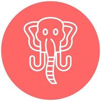 Mammut Vektor Symbol Stil