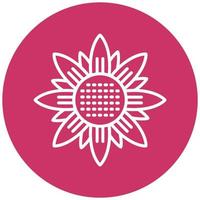 Sonnenblume Vektor Symbol Stil