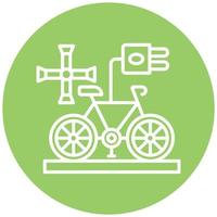 elektrisch Fahrrad Nabe Symbol Stil vektor