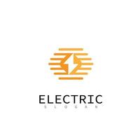 elektrisch Leistung modern Technik Technologie Logo Design vektor