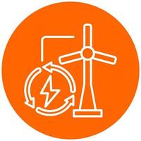 verlängerbar Energie Vektor Symbol Stil