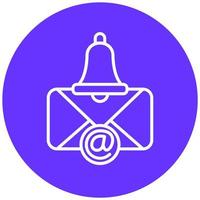 Email Benachrichtigung Vektor Symbol Stil