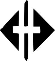 schwarz Symbol gestalten vektor