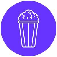 Popcorn Vektor Symbol Stil