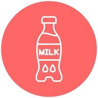 Milch Flasche Vektor Symbol Stil