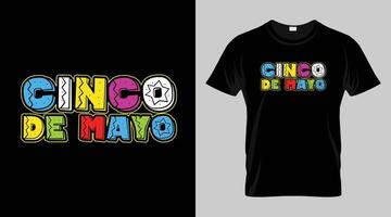 cinco de Mayo Festival T-Shirt Design, Mexikaner Festival Vektor T-Shirt Design