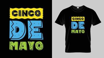 cinco de Mayo Festival T-Shirt Design, Mexikaner Festival Vektor T-Shirt Design