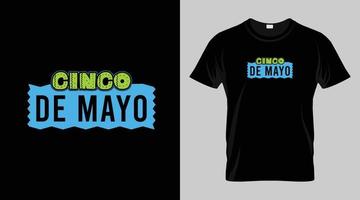 cinco de Mayo Festival T-Shirt Design, Mexikaner Festival Vektor T-Shirt Design