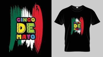 cinco de Mayo Festival T-Shirt Design, Mexikaner Festival Vektor T-Shirt Design