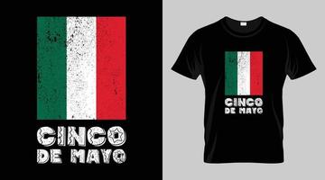 cinco de Mayo Festival T-Shirt Design, Mexikaner Festival Vektor T-Shirt Design