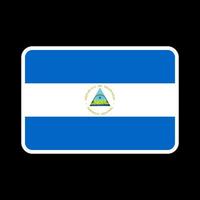 Nicaragua-Flagge, offizielle Farben und Proportionen. Vektor-Illustration. vektor