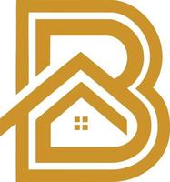 b Brief Makler Logo vektor