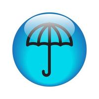 Illustration Vektor Grafik von Regenschirm Symbol