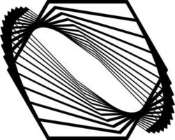 dynamisk vektor sexhörning form den där du kan använda sig av som logotyp, symbol, bakgrund, ikon, etc.