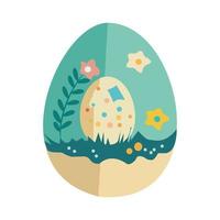 söt vektor fri påsk ägg
