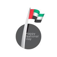 Vereinigte arabische Emirate Nationalfeiertag Feier Vektor Vorlage Design Illustration