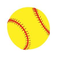 weicher Ball Vektor Symbol. Baseball Illustration unterzeichnen. Ball Symbol oder Logo.