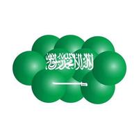 glückliche saudi-arabische Unabhängigkeitstag-Vektorschablonen-Entwurfsillustration vektor