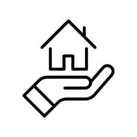 Hausversicherungssymbol vektor