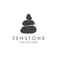 ausgewogen Zen Stein Logo Vorlage vektor