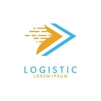 logistisk logotyp för företag och företag. vektor mall design för leverans service.
