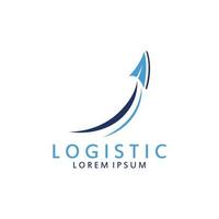 logistisch Logo zum Geschäft und Unternehmen. Vektor Vorlage Design zum Lieferung Service.