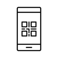 Symbol für den mobilen QR-Code-Scan vektor