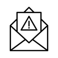 Spam-E-Mail-Symbol vektor