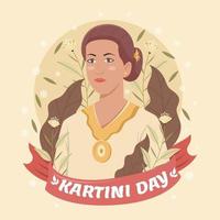 Kartini Day Flat Vektor Konzept