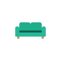 soffa ikon för möbel eller hushåll Utrustning företag den där kan vara Begagnade på broschyrer, kataloger, webb, mönster element, etc. vektor