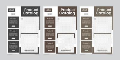 modern einer Seite Produkt Katalog oder Geschäft verkaufen Scheisse Design Vorlage vektor