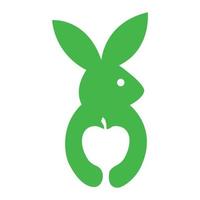 kanin logotyp innehav spatel symbol vektor