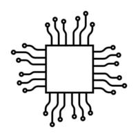 mikrochip styrelse, openai och chatgpt chip. mikrokrets artificiell intelligens teknologi chatbot systemet hjälpare. chatt bot symbol ai. vektor illustration